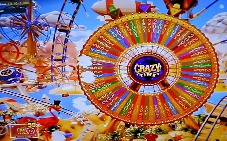 Crazy Time dans le casino live Azur Casino